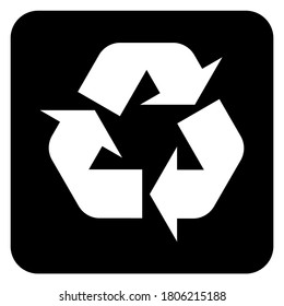Recycle environment icon,Eco nature waste isolated on white background, garbage ecology system .