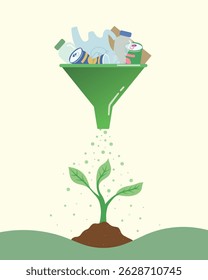 Recycle, Environmental care and clean environment concept. Help to protect the tree concept.