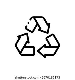 Reciclar el Vector de diseño de sostenibilidad ambiental perfecto para gráficos verdes y ecológicos
