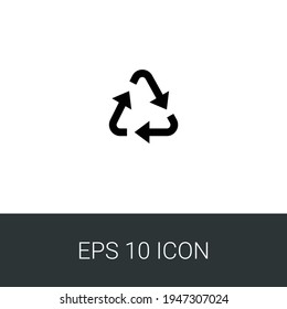 recycle eps 10 simple icon