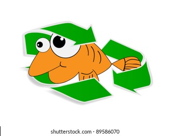 recycle fish label