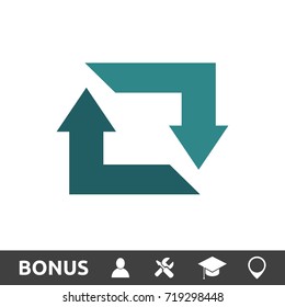 Recycle Flat Color Icon