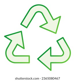 Recycle flat icon. Reuse gray icons in trendy flat style. Cycle gradient style design, designed for web and app. Eps 10