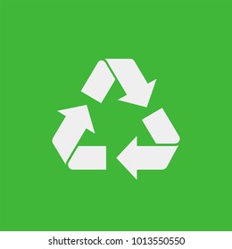 Recycle flat vector sign