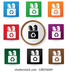 Recycle food sign,vector