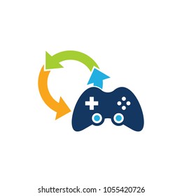 Recycle Game Logo Icon Design