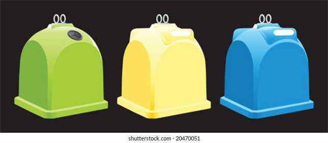 Recycle garbage containers