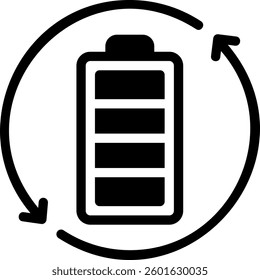 recycle glyph icon illustration vector