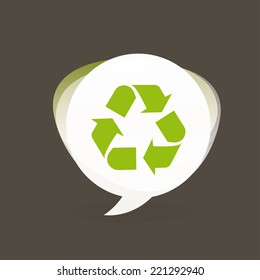 recycle  graphic design , vector illustration
