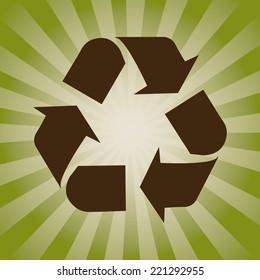 recycle graphic design , vector illustration