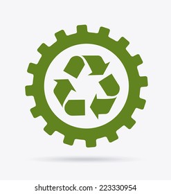 recycle graphic design , vector illustration
