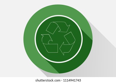 Recycle green icon.