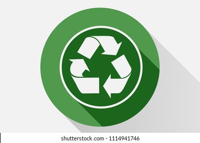 Recycle green icon.