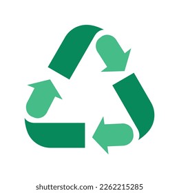 Recycle Green Isolated Vector Symbol Icon Illustration