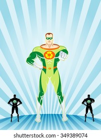 Recycle Hero-Environmental conservation starts with you concept