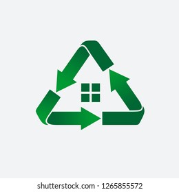 Recycle Home Vector