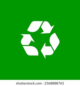 Recycle icon, 100% Recyclable logo. vector.