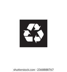 Recycle icon, 100% Recyclable logo. vector.