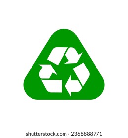 Recycle icon, 100% Recyclable logo. vector.