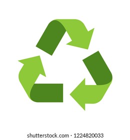 recycle icon 3d with green color