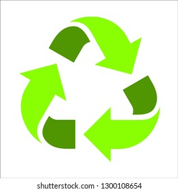 recycle icon 3d with green color