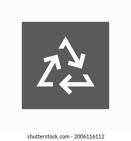 Recyclingsymbol, PfeilVektorgrafik, Umgebungsgrafik 