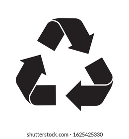 recycle icon, arrows logo web icon vector illustration