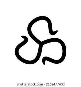 Recycle icon black color vector illustration