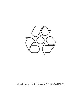 Recycle icon. Clean ecology sign