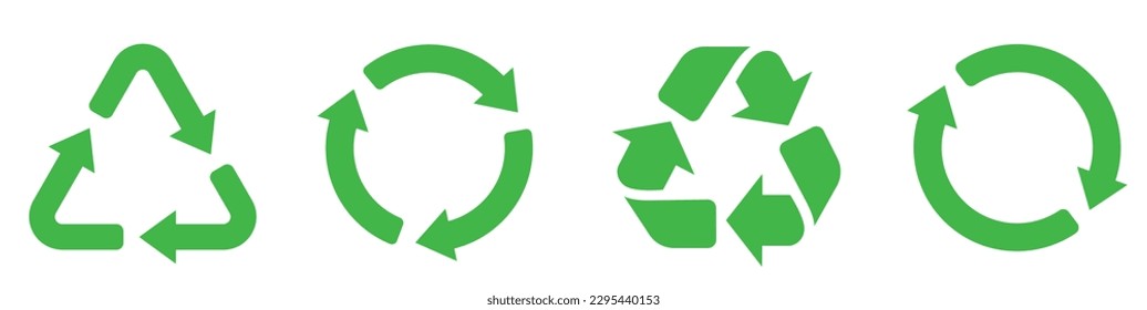 Recycle icon collection. Set recycle signs. Recycle recycling symbol.