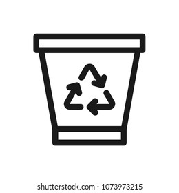 Recycle icon concept. Available in vector. Linear style.