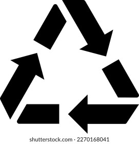 RECYCLE icon as concept of reducing environmental pollution