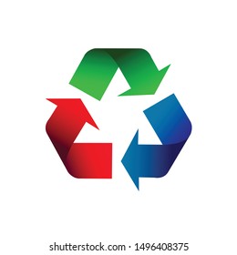 Recycle icon design , with 3D effect