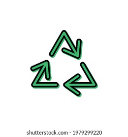 Recycle icon design, eps 10