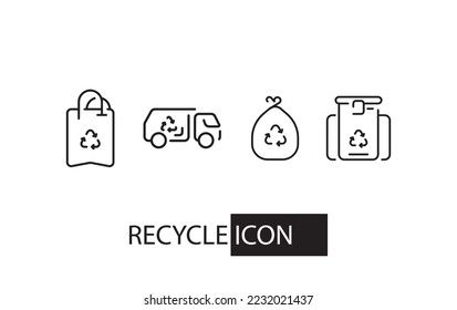 recycle icon design vector illustration nature save and natural element icon
