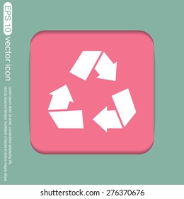 recycle icon. Environmental icon arrow