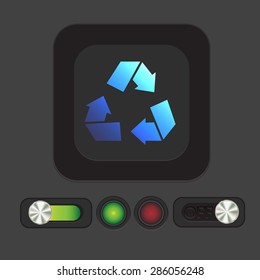 recycle icon. Environmental icon arrow