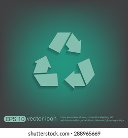 recycle icon. Environmental icon arrow
