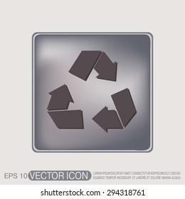 recycle icon. Environmental icon arrow