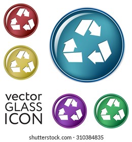 recycle icon. Environmental icon arrow