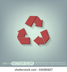 recycle icon. Environmental icon arrow