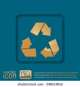 recycle icon. Environmental icon arrow
