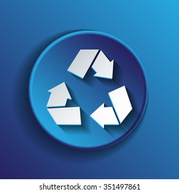 recycle icon. Environmental icon arrow