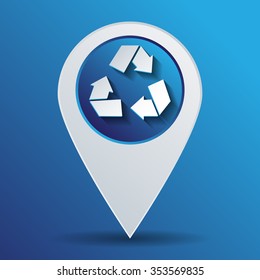 recycle icon. Environmental icon arrow