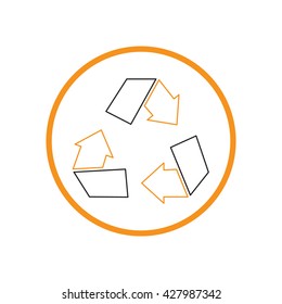 recycle icon. Environmental icon arrow