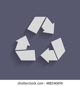 recycle icon. Environmental icon arrow