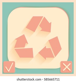 recycle icon. Environmental icon arrow