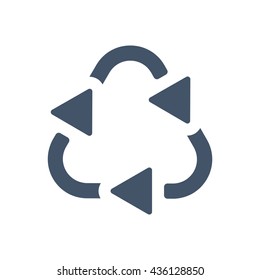 Recycle Icon, flat design style