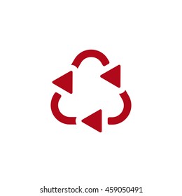 Recycle Icon, flat design style