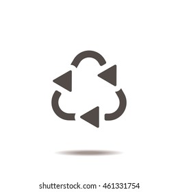 Recycle Icon, flat design style